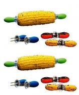 Chef Craft Interlocking Jumbo Corn Holder 4 pair (2 Packs)